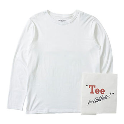 NANAMICA ・ メンズ ナナミカ ループウィール クールマックス ジャージー ロングスリーブ ティー/ブラック/ / Loopwheel COOLMAX Jersey L/S Tee/Black #ロンT シンプル W WHITE