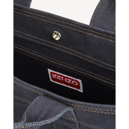 KENZO TULIP SMALL TOTE BAG Navy Blue