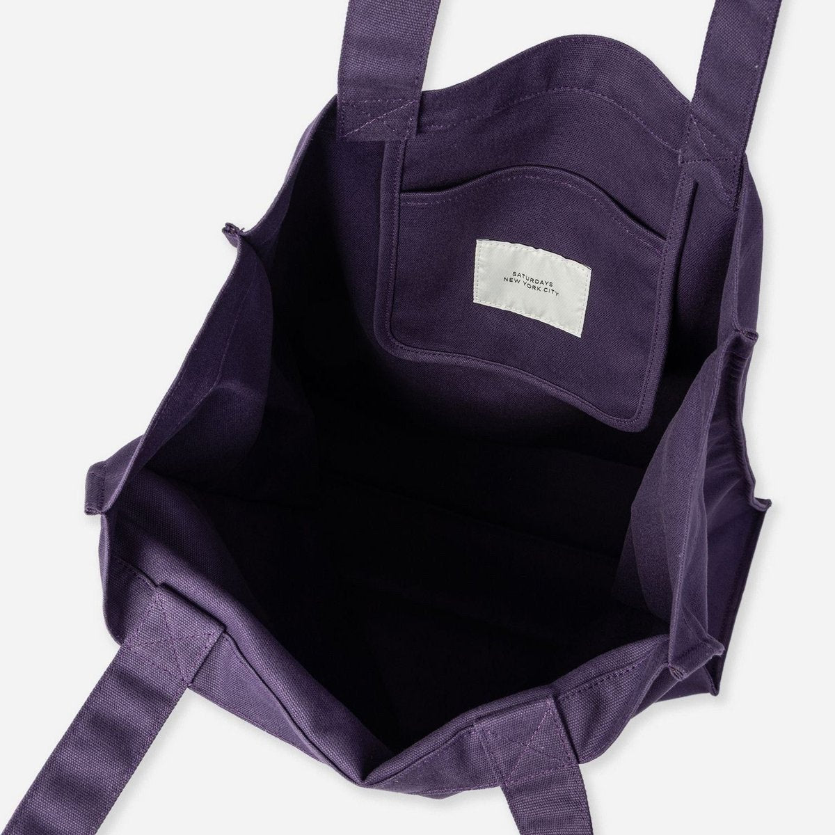 SATURDAYS NYC Established USA Tote Bag Purple