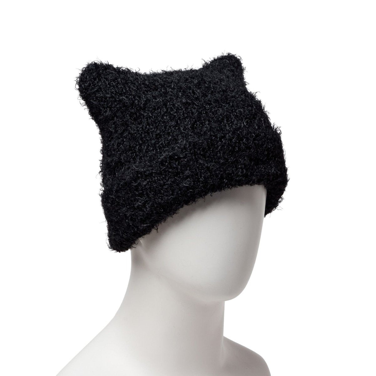 47 SQUARE SHAGGY KNIT BLK BLK