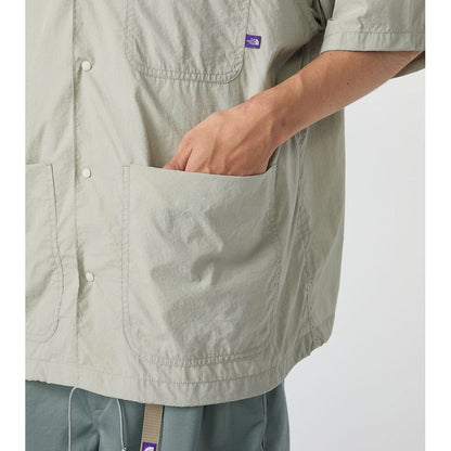 Nylon Taffeta Field S/S Shirt N25SG055_TNF PPL nanamica LGRAY