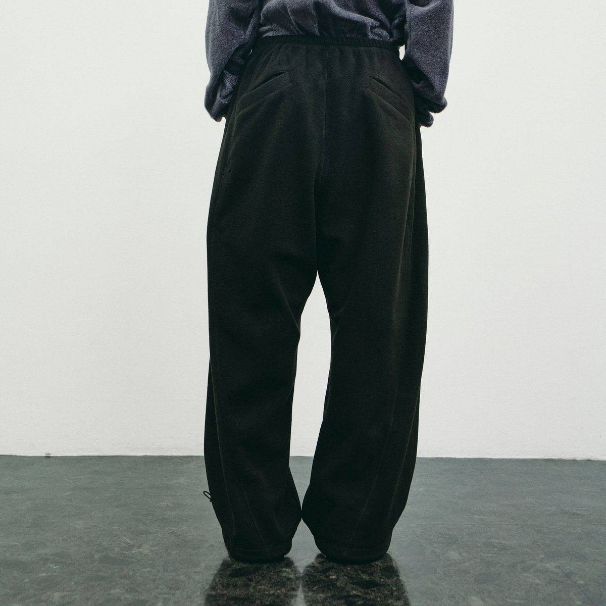 YDOT TECH FLEECE CIRCLE BUGGY PANTS Black