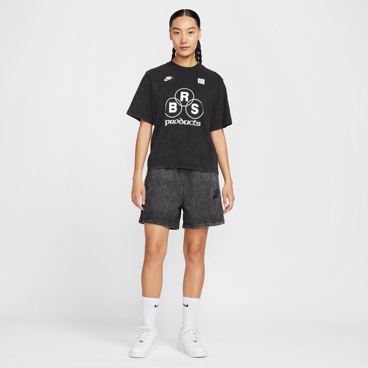 NIKE ナイキ AS W NSW DENIM WASH SHORT BLACK