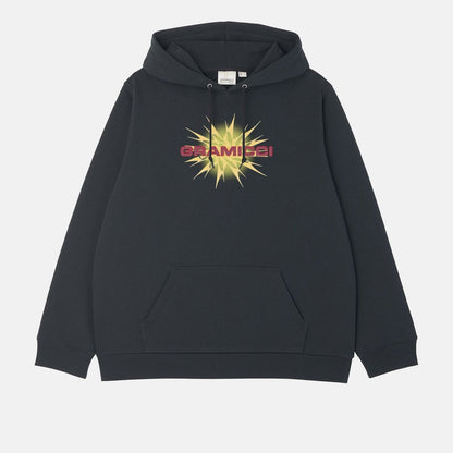 Gramicci STARBURST HOODED SWEATSHIRT VINTAGE BLACK