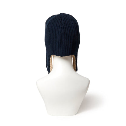 NEW ERA KNIT TRAPPER NEYYAN RIB KNIT NVY