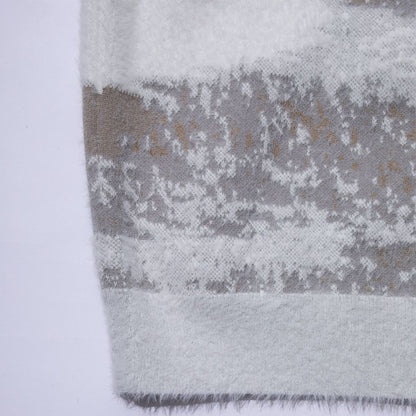 F/CE. FINNISH LANDSCAPE SOLOTEX KNIT - SNOW WHITE/GRAY