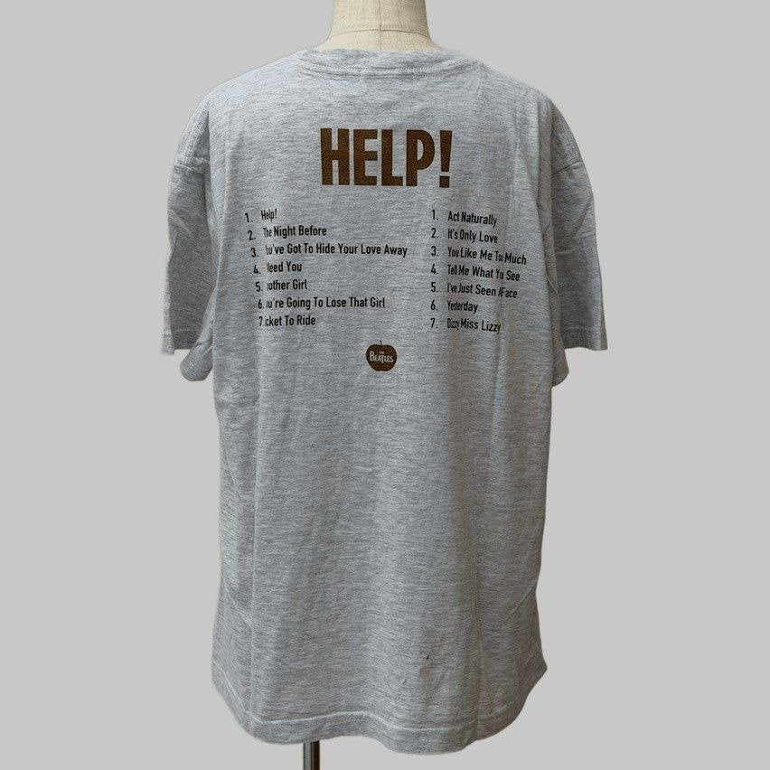 GOOD ROCK SPEED THE BEATLES（ビートルズ） “HELP!” Front & Back Print T-Shirt ASH