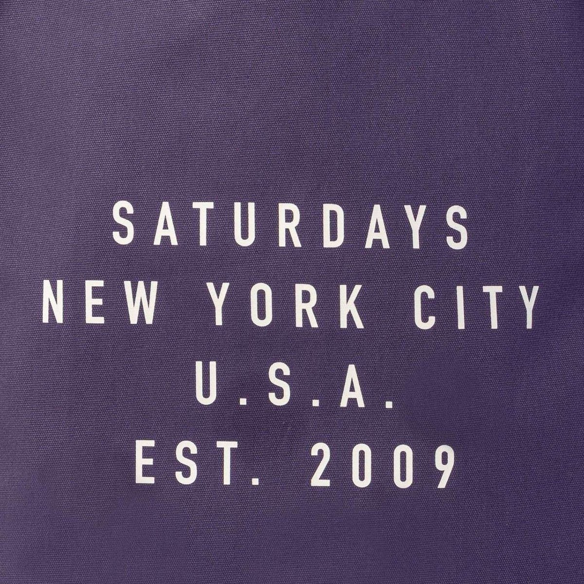 SATURDAYS NYC Established USA Tote Bag Purple