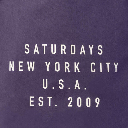 SATURDAYS NYC Established USA Tote Bag Purple