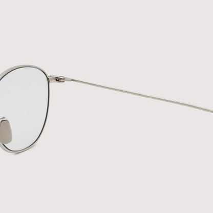 NOCHINO OPTICAL KOUGETSU #1 PLUTINUM SILVER x CLEAR TO D.GREY