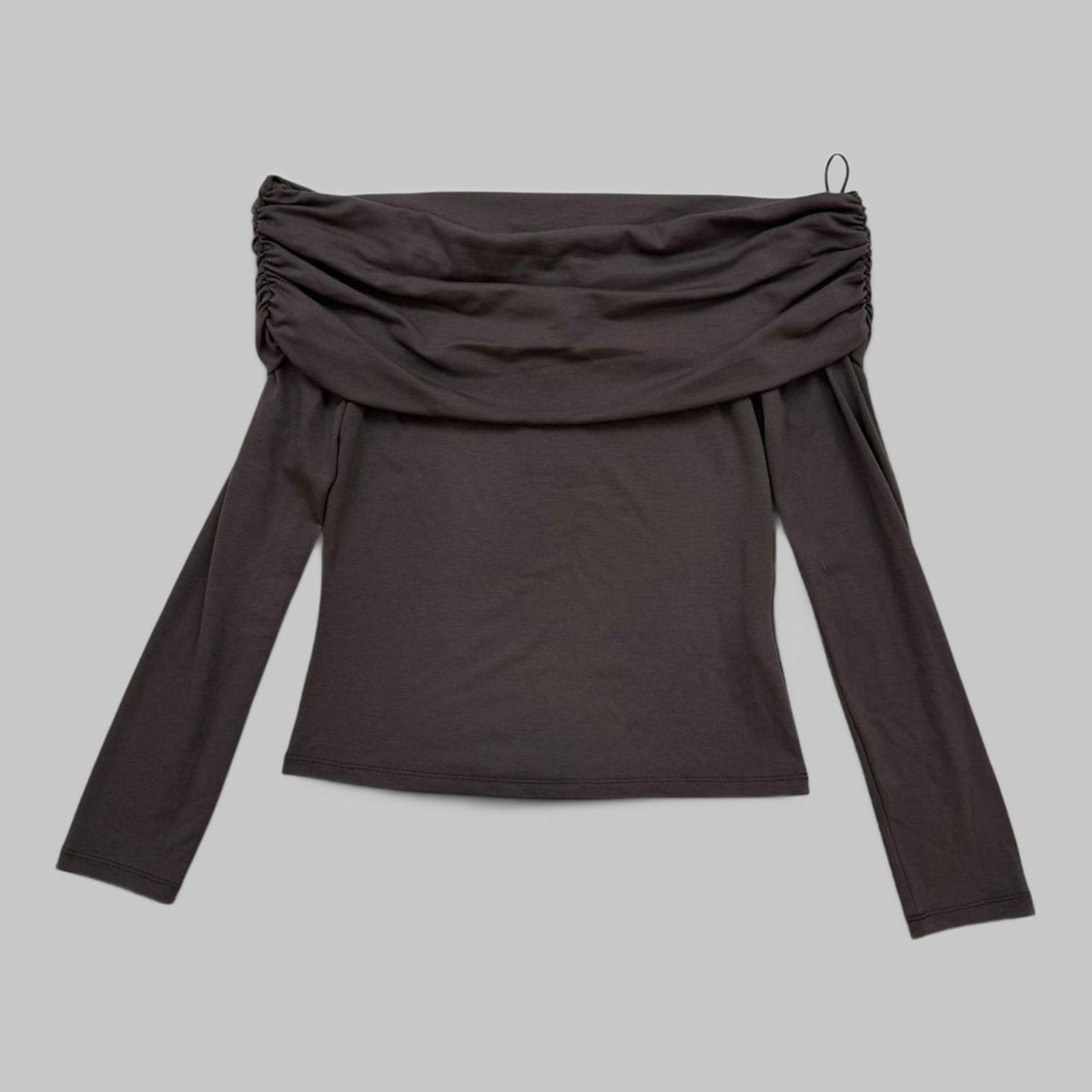 COOME FOLD OVER LS TOP MOCA