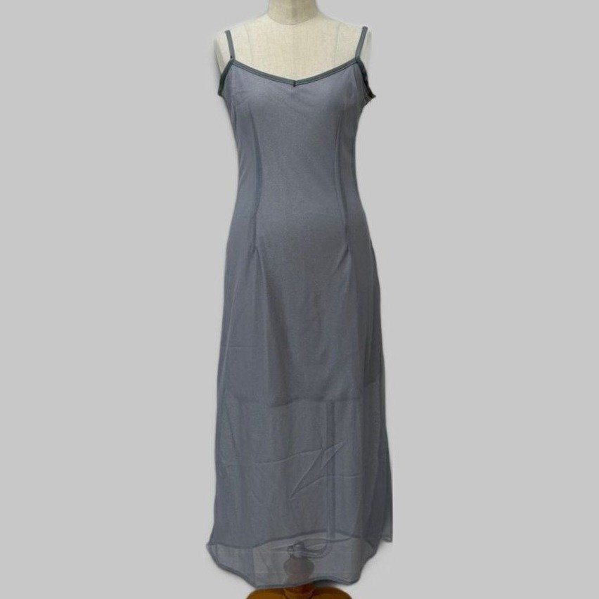 COOME MESH SEE THROUGH DRESS GREY