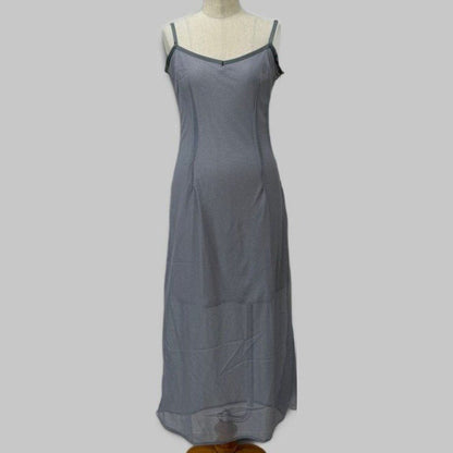 COOME MESH SEE THROUGH DRESS GREY