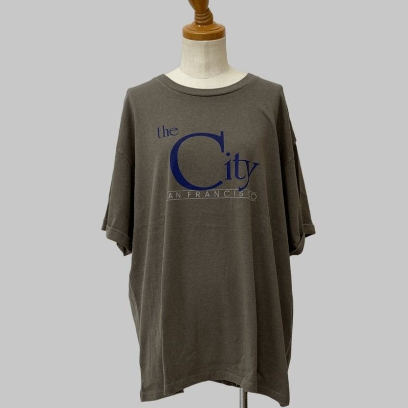 J.J MERCER THE City San Francisco_roll-up Tee（HLEX)#50 BROWN