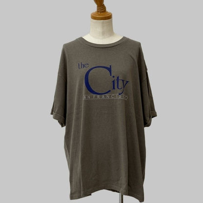 J.J MERCER THE City San Francisco_roll-up Tee（HLEX)#50 BROWN