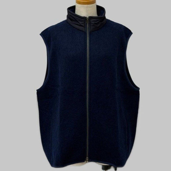 NANAMICA ZIP UP MOHAIR VEST S24FN030