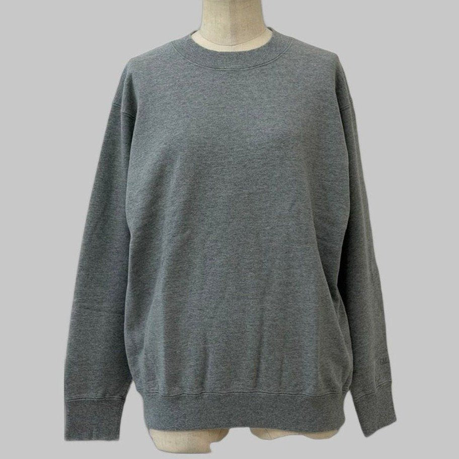 COOME VINTAGE CREW SWEAT SHIRT GREY MELANGE