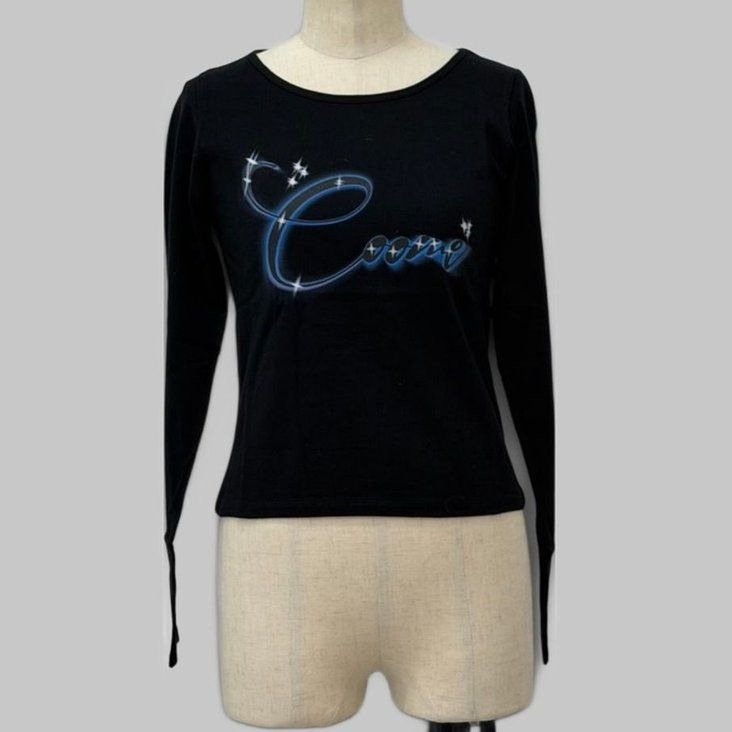COOME GRAPHIC LS TEE BLACK