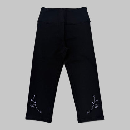 COOME EMBROIDERY SABRINA LEGGINGS BLACK
