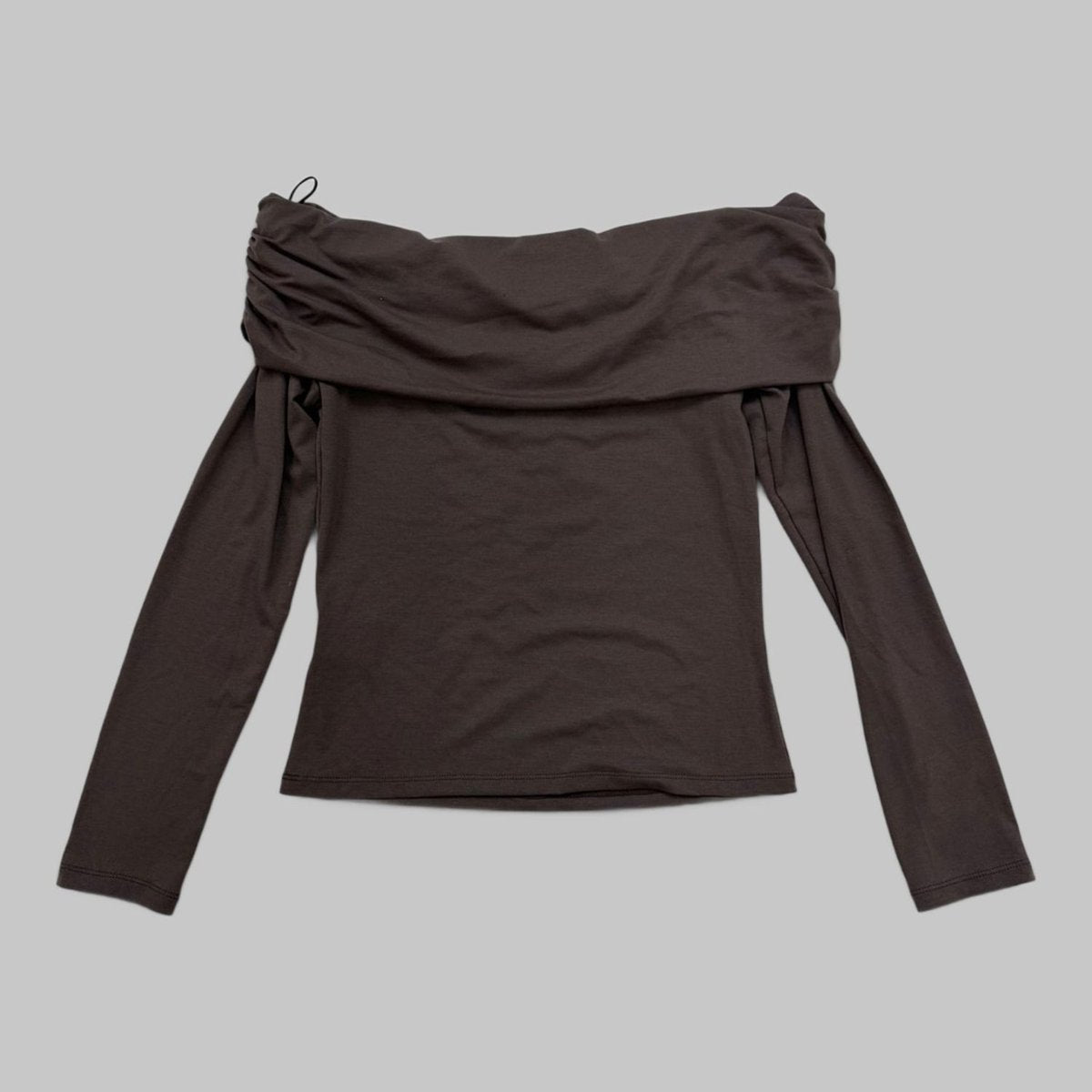 COOME FOLD OVER LS TOP MOCA