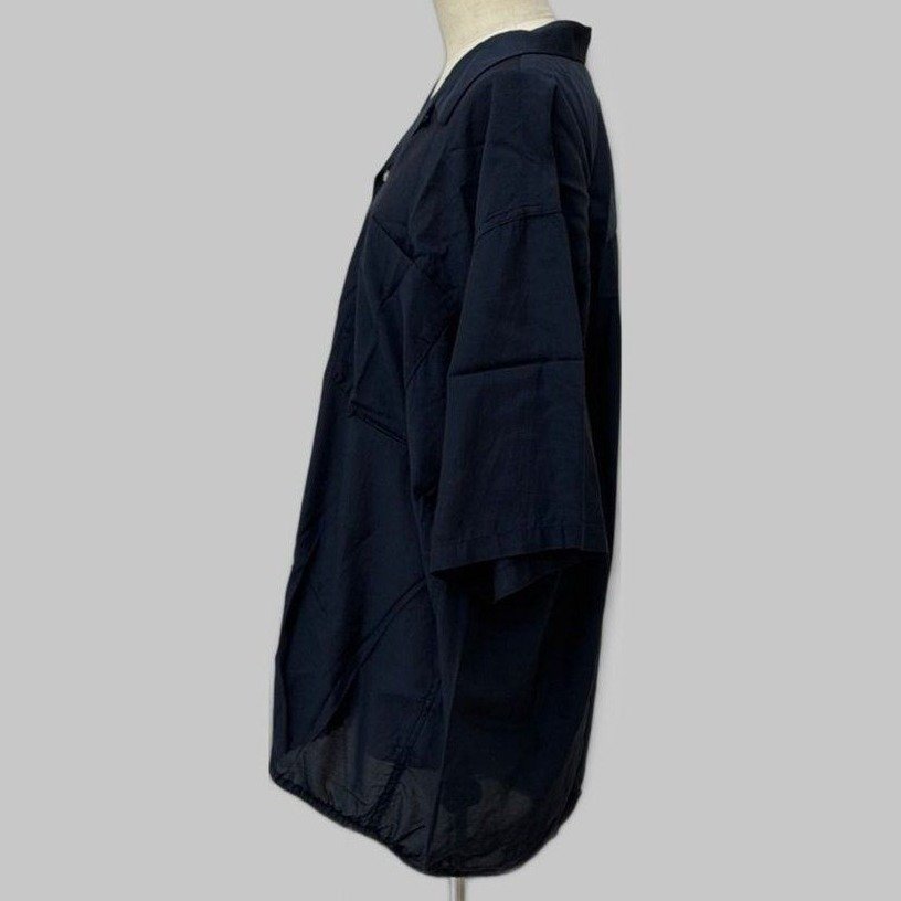 NANAMICA O COLLAR S/S SH NAVY