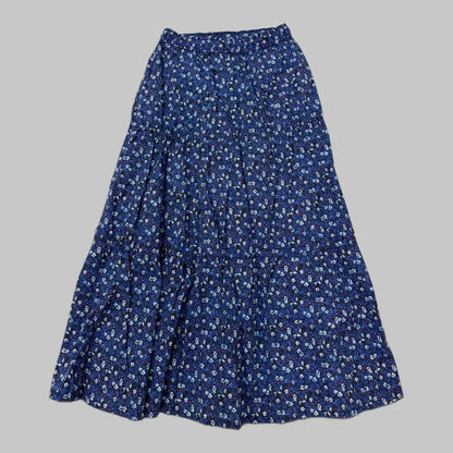 THE NORTH FACE Purple Label FLOWER PRINTED FIELD TIERED SKIRT NAVY
