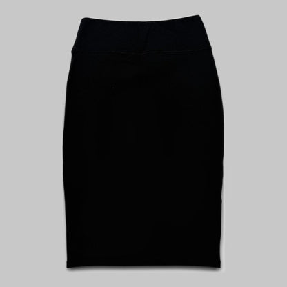 COOME BABY FLOWER EMBROIDERY SKIRT BLACK