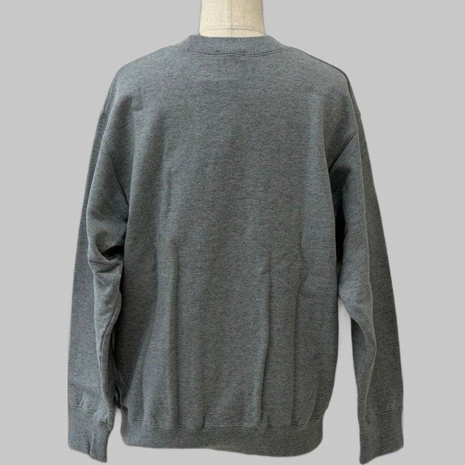 COOME VINTAGE CREW SWEAT SHIRT GREY MELANGE