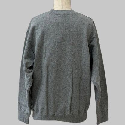 COOME VINTAGE CREW SWEAT SHIRT GREY MELANGE