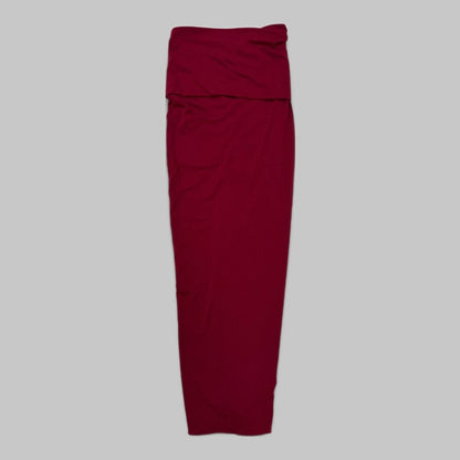 COOME STRETCH FOLD OVER SKIRT RED