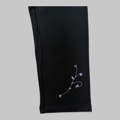 COOME EMBROIDERY SABRINA LEGGINGS BLACK