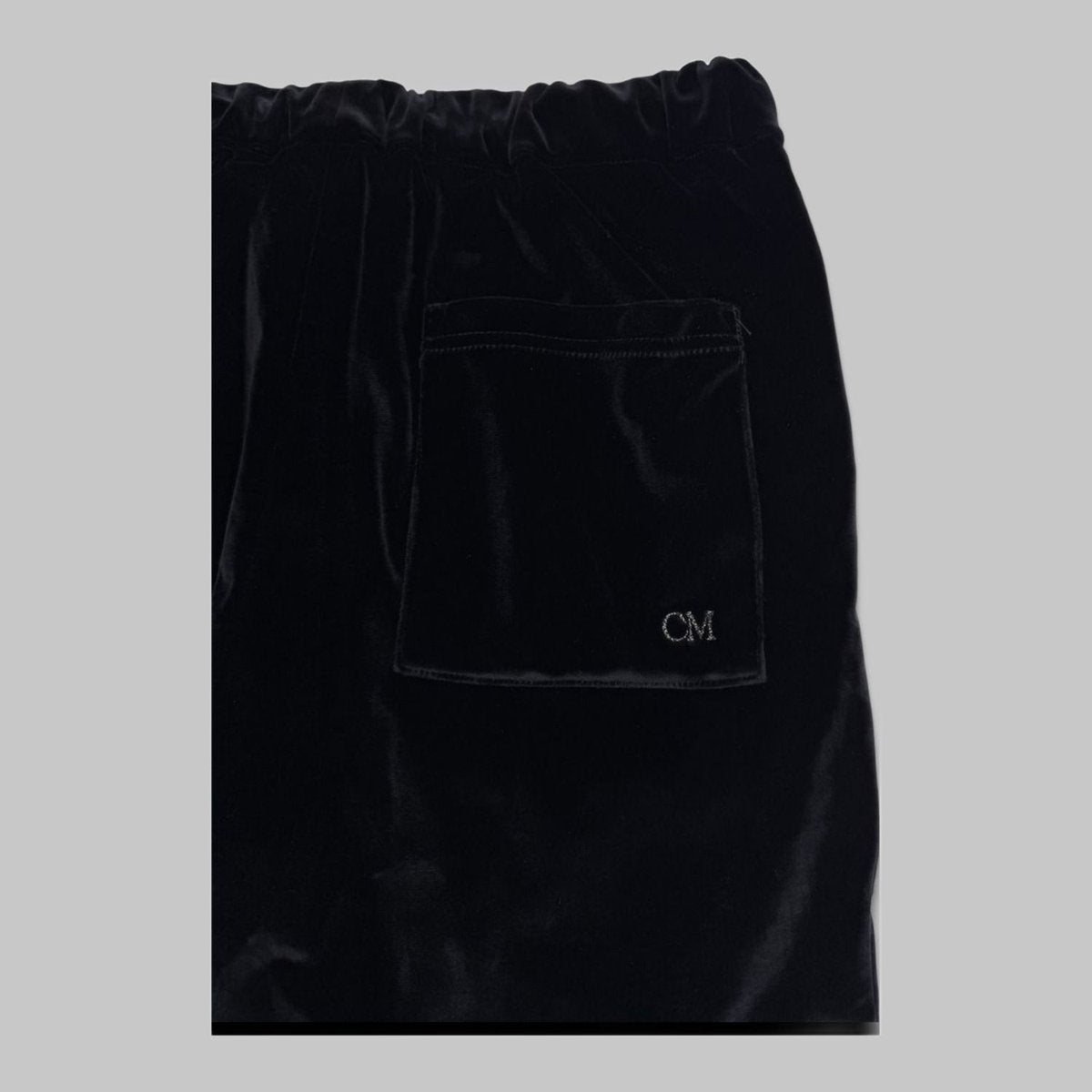 COOME VELOURA FLARE PANTS BLACK