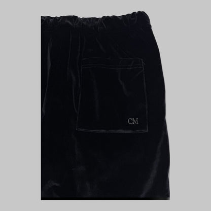 COOME VELOURA FLARE PANTS BLACK