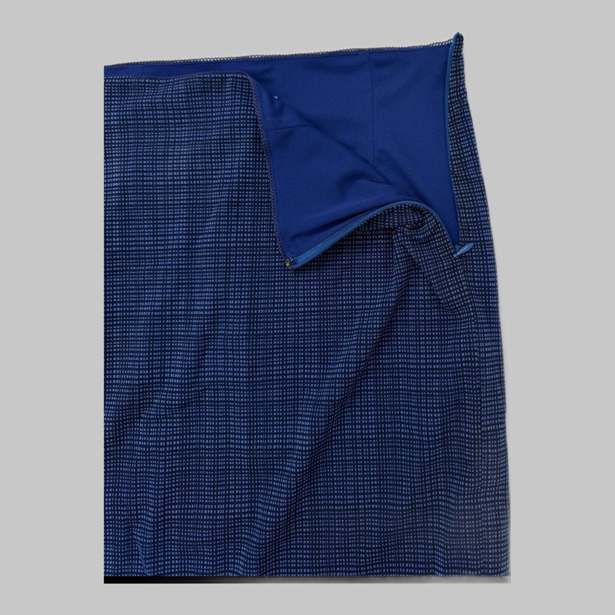 COOME MESH SEE THROUGH MID SKIRT BLUE