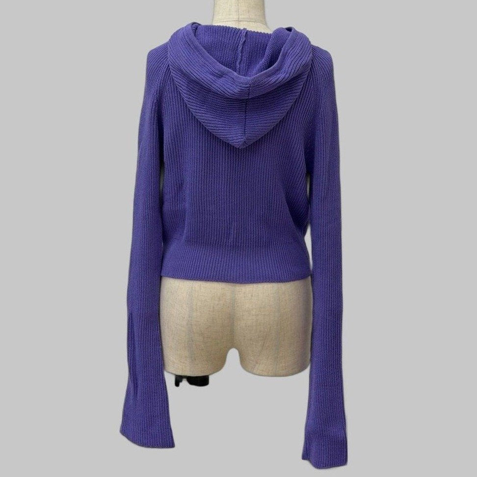COOME KNIT HOODIE PURPLE
