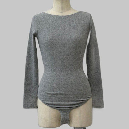 COOME LS BODY SUIT GREY