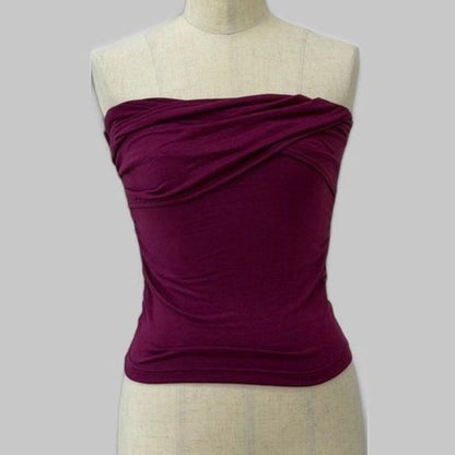 COOME SHIRLING TUBE TOP RASPBERRY
