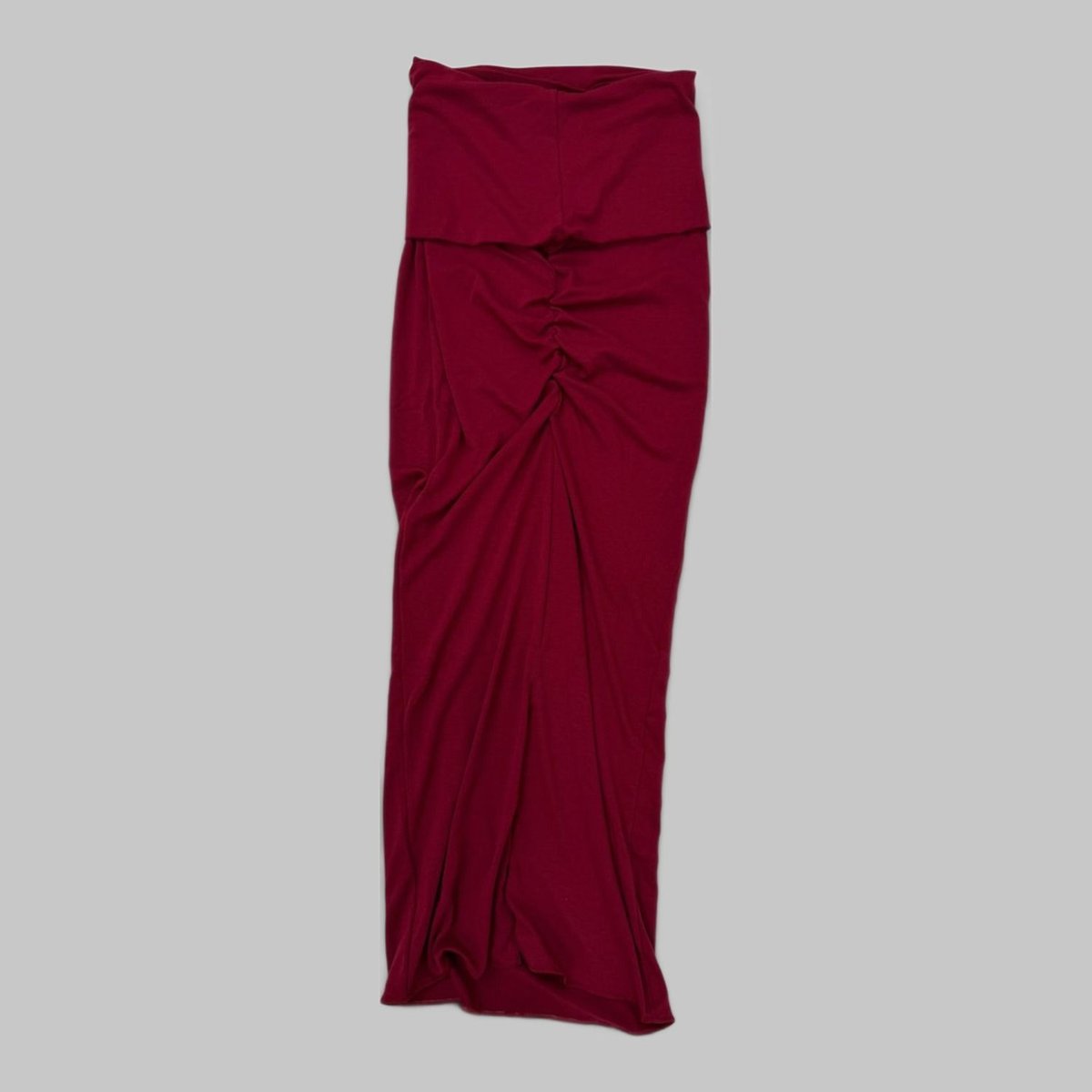 COOME STRETCH FOLD OVER SKIRT RED
