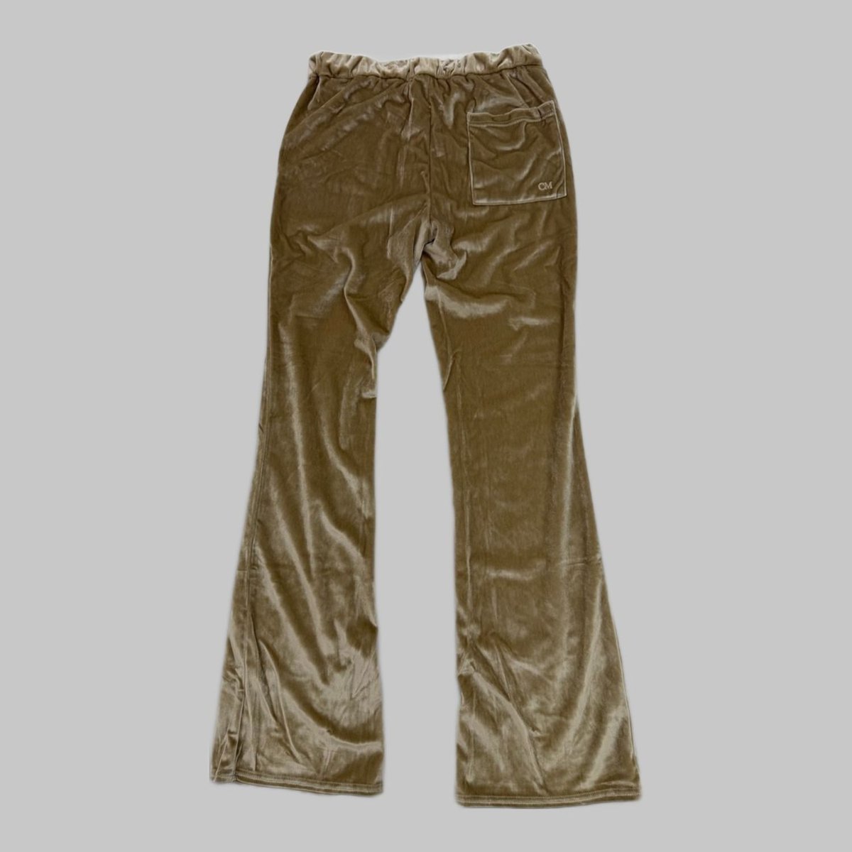 COOME VELOURA FLARE PANTS WHITE GOLD