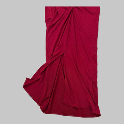 COOME STRETCH FOLD OVER SKIRT RED