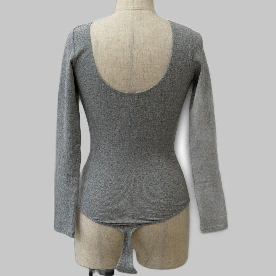 COOME LS BODY SUIT GREY
