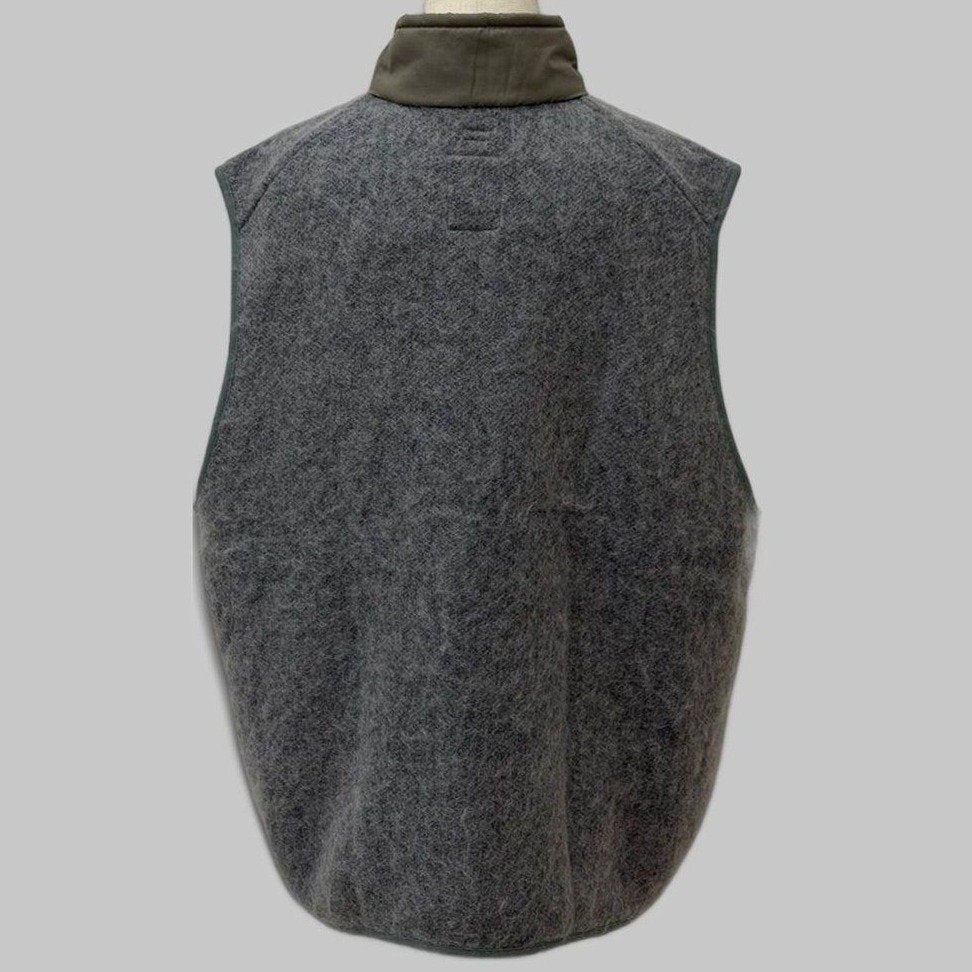 NANAMICA ZIP UP MOHAIR VEST HG