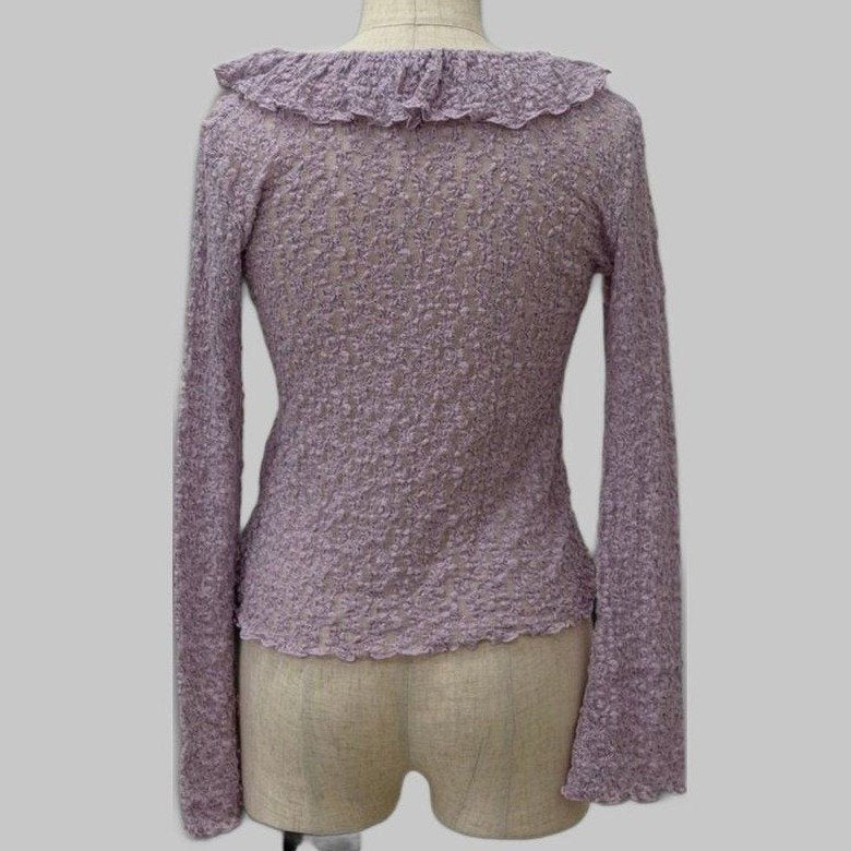 COOME RIBBON BLOUSE PURPLE