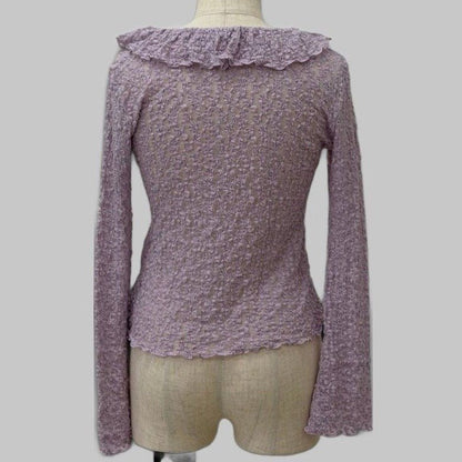 COOME RIBBON BLOUSE PURPLE