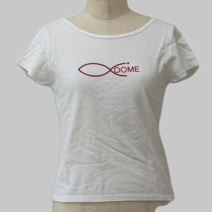 COOME FRENCH SLEEVE SS TEE WHITE-RED