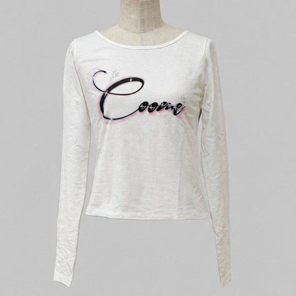 COOME GRAPHIC LS TEE WHITE