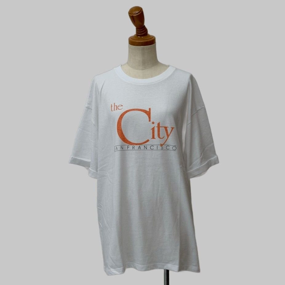 J.J MERCER THE City San Francisco_roll-up Tee（HLEX)#50 WHITE
