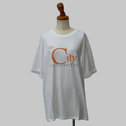 J.J MERCER THE City San Francisco_roll-up Tee（HLEX)#50 WHITE