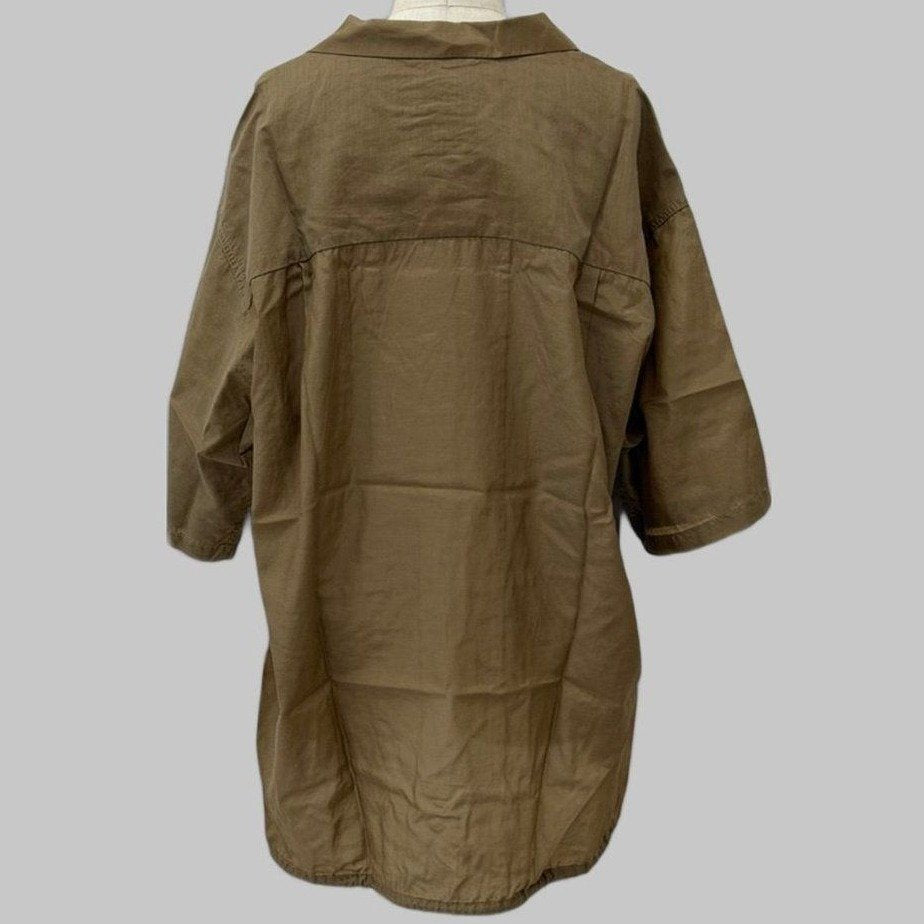 NANAMICA O COLLAR S/S SH BEIGE