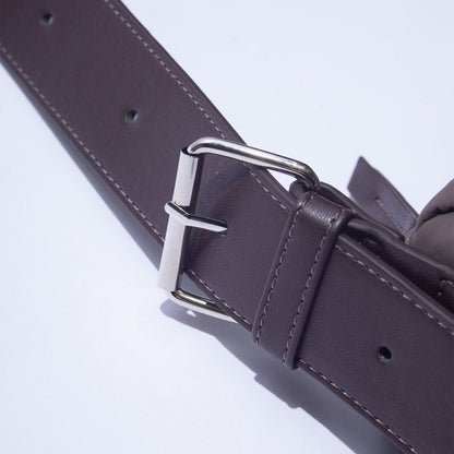 F/CE. TECH LEATHER SHOULDER DUFFLE BAG Brown